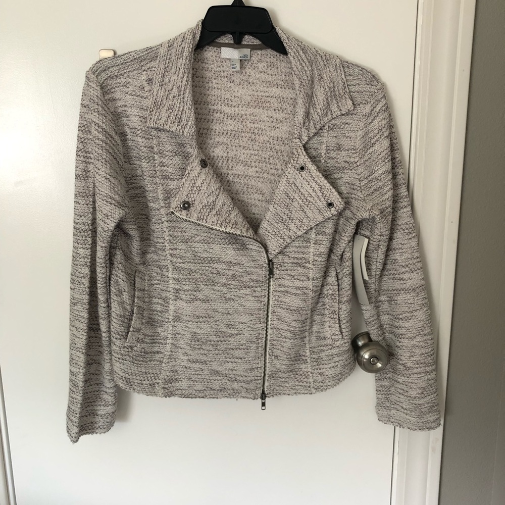 14th and Union Moto Style Sweater Jacket